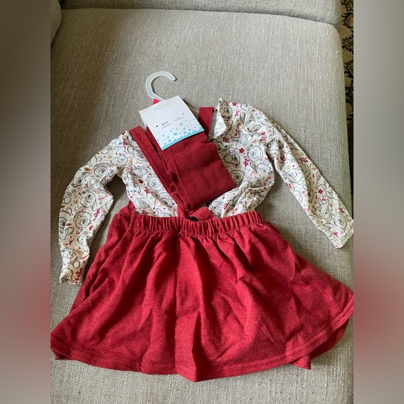 NWT Disney Bambi Baby Girls Pinafore Dress Set - Picture 8 of 9